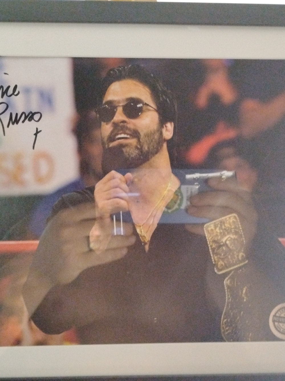 Framed Vince Russo Autographed 8x10 Wrestling Photo